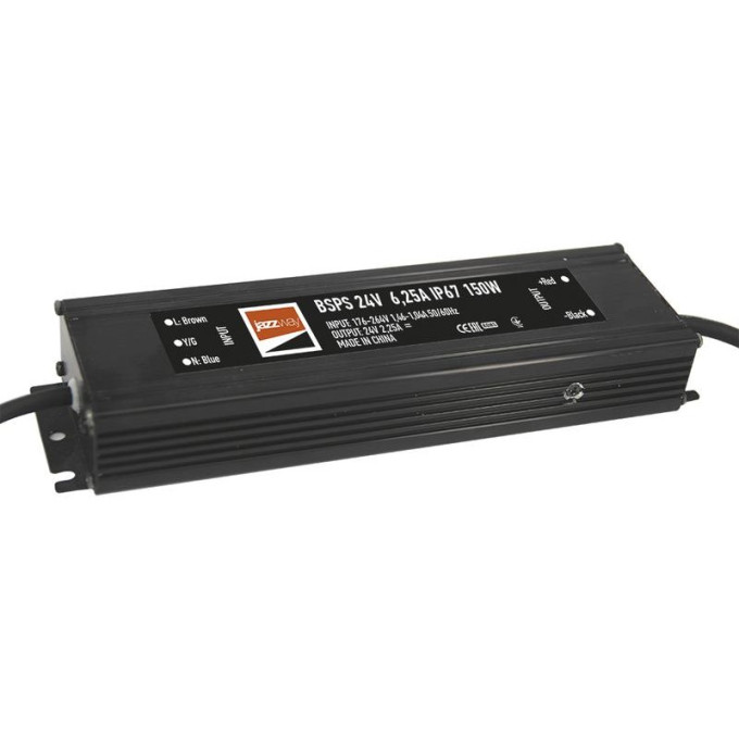 Блок питания для светодиодной ленты JAZZWAY PRO 150Вт 6,25А 24В IP67 BSPS 5024212